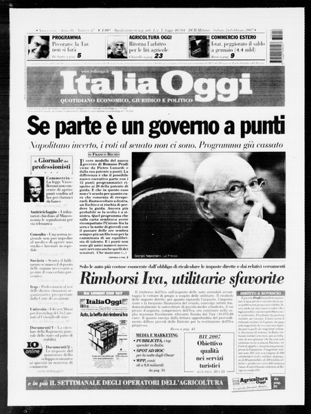 Italia oggi : quotidiano di economia finanza e politica